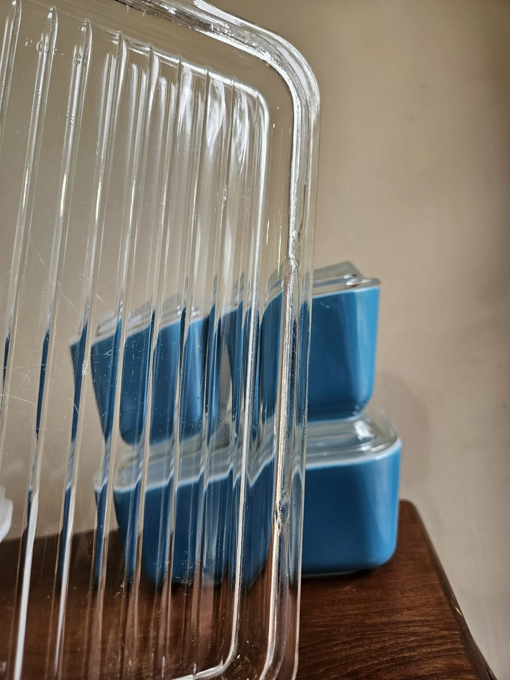 Pyrex Horizon Blue Refrigerator Set 1969-1972